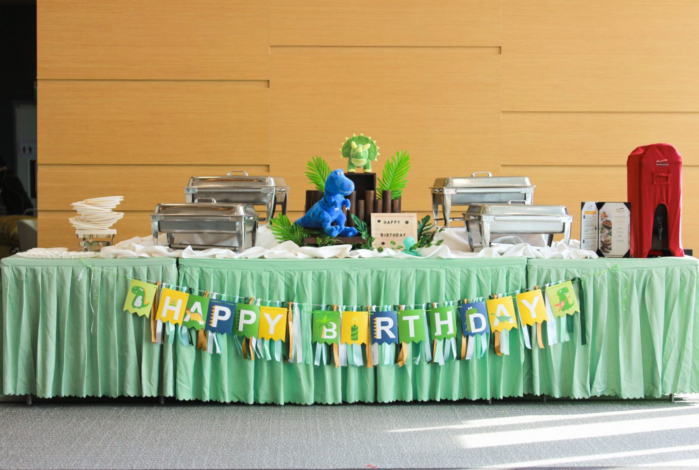 Kids' Party Catering Thematic Setup - Dinosaur