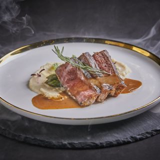 Wide variety of dishes displayed at Stamford Catering event