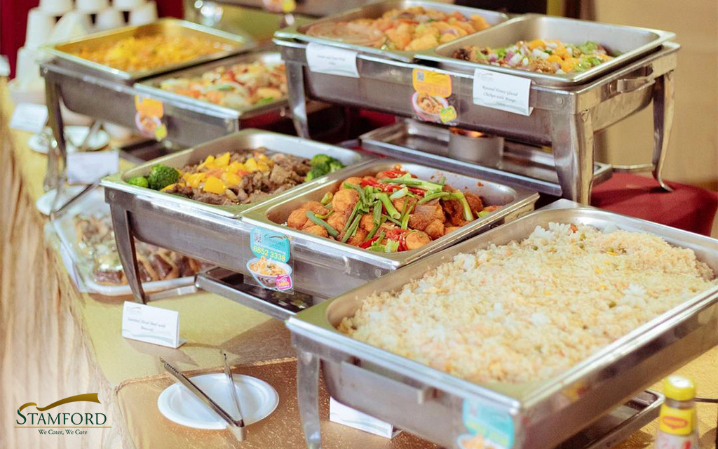 Image of food in catering