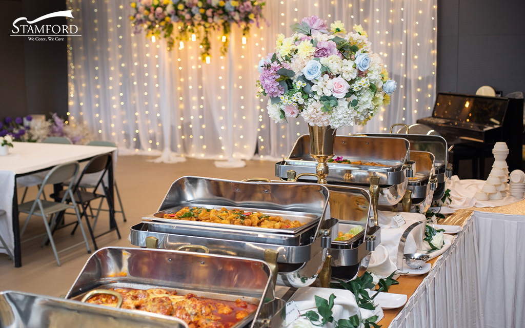 Image of dishes in the Catering