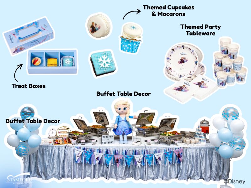Stamford Catering Disney Elsas Ice Palace Party Setup