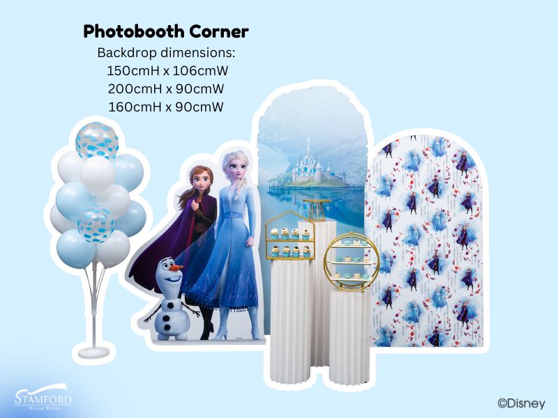 Elsas Ice Palace Theme Photobooth Panels