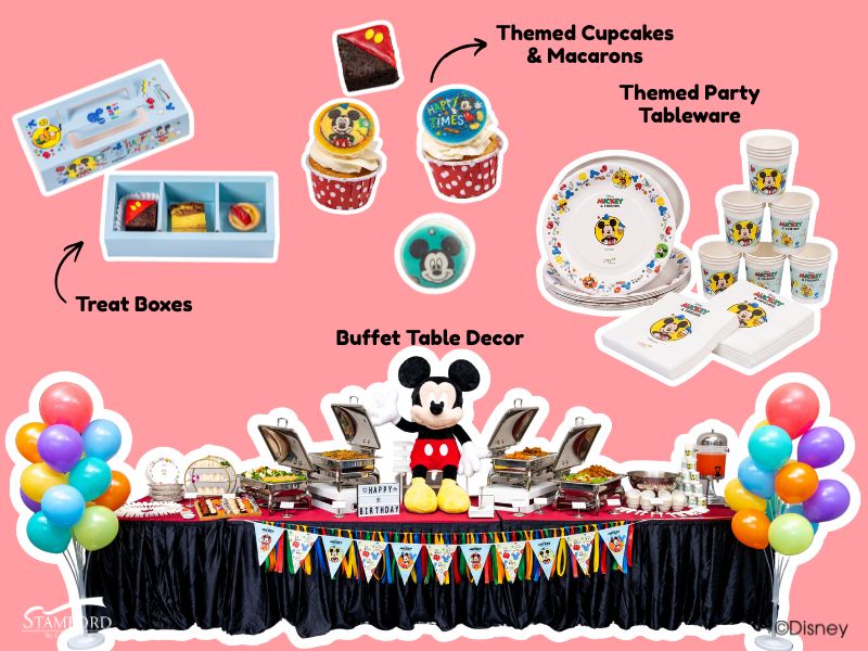 Stamford Catering Disney Mickeys Colourful Bash Setup