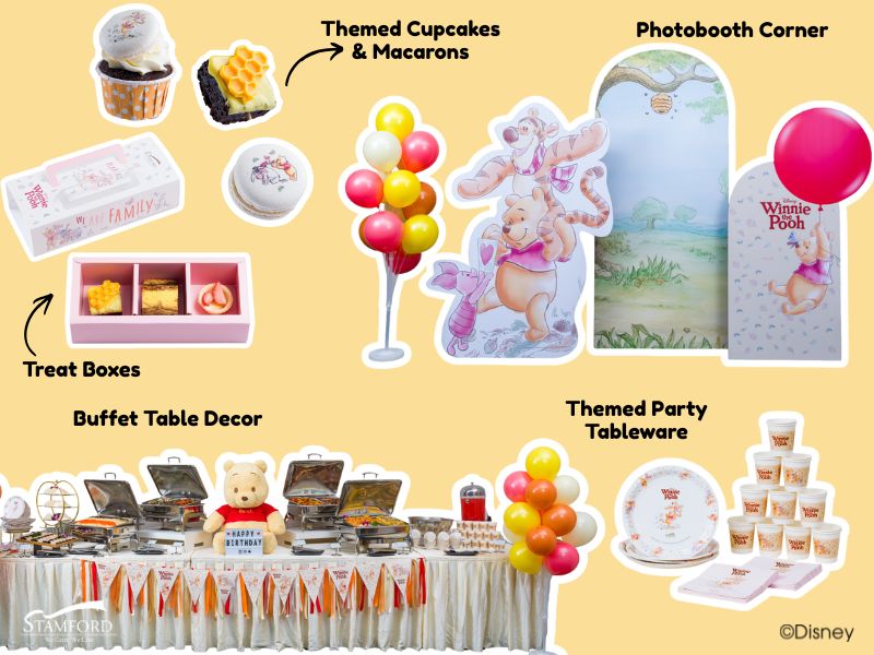 Pooh & Friends Wonderful Celebration pastel baby full month milestone decoration