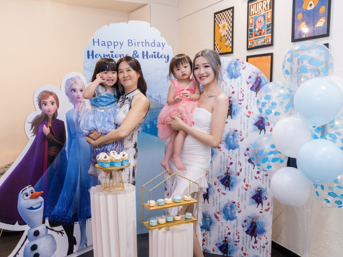 Elsa’s Ice Palace Party real event setup 2